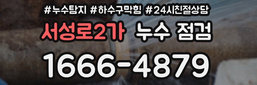 서성로2가 누수 점검