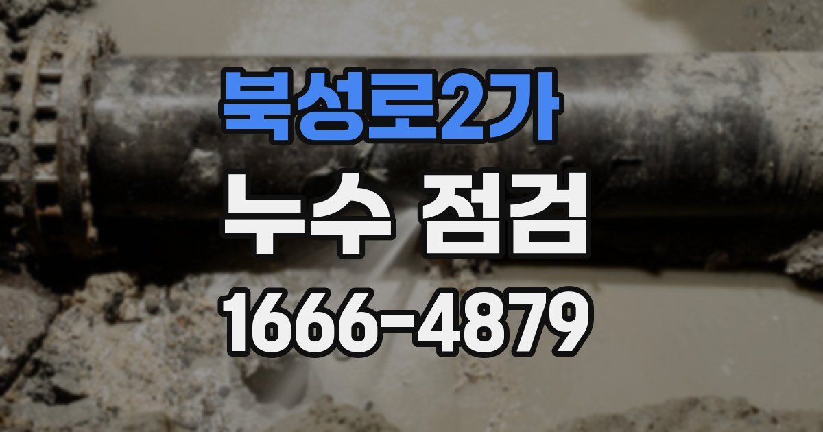 북성로2가 누수 점검