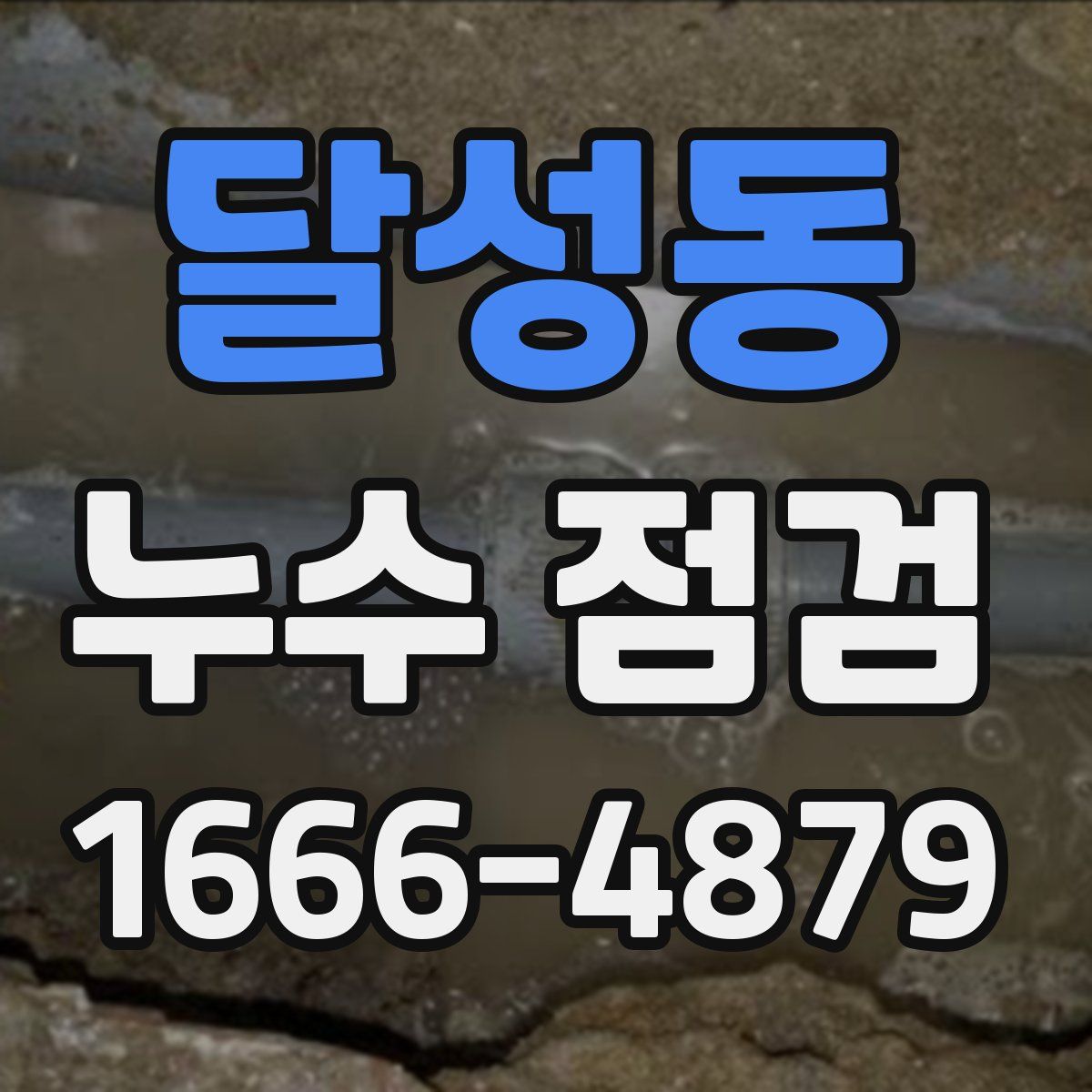 달성동 누수 점검