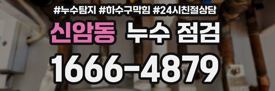 신암동 누수 점검
