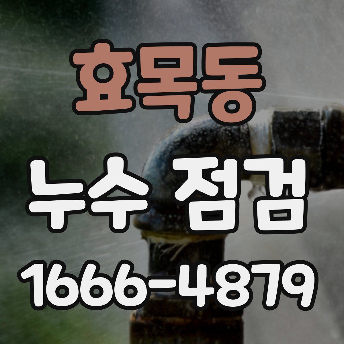 효목동 누수 점검