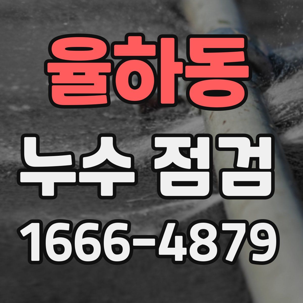 율하동 누수 점검