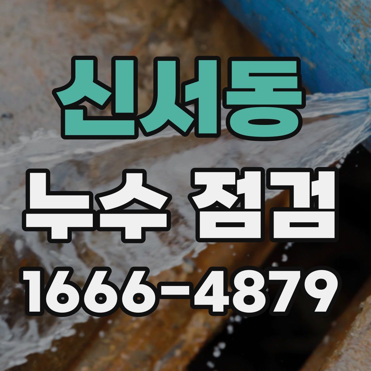신서동 누수 점검