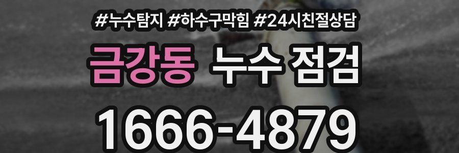금강동 누수 점검