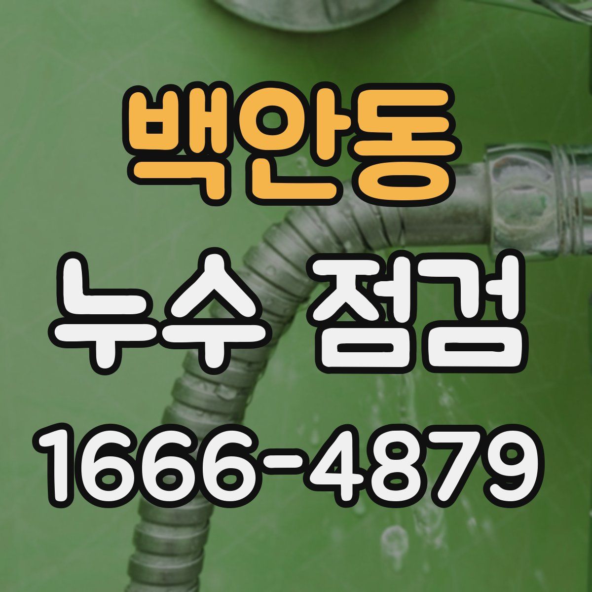 백안동 누수 점검