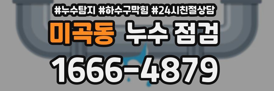 미곡동 누수 점검