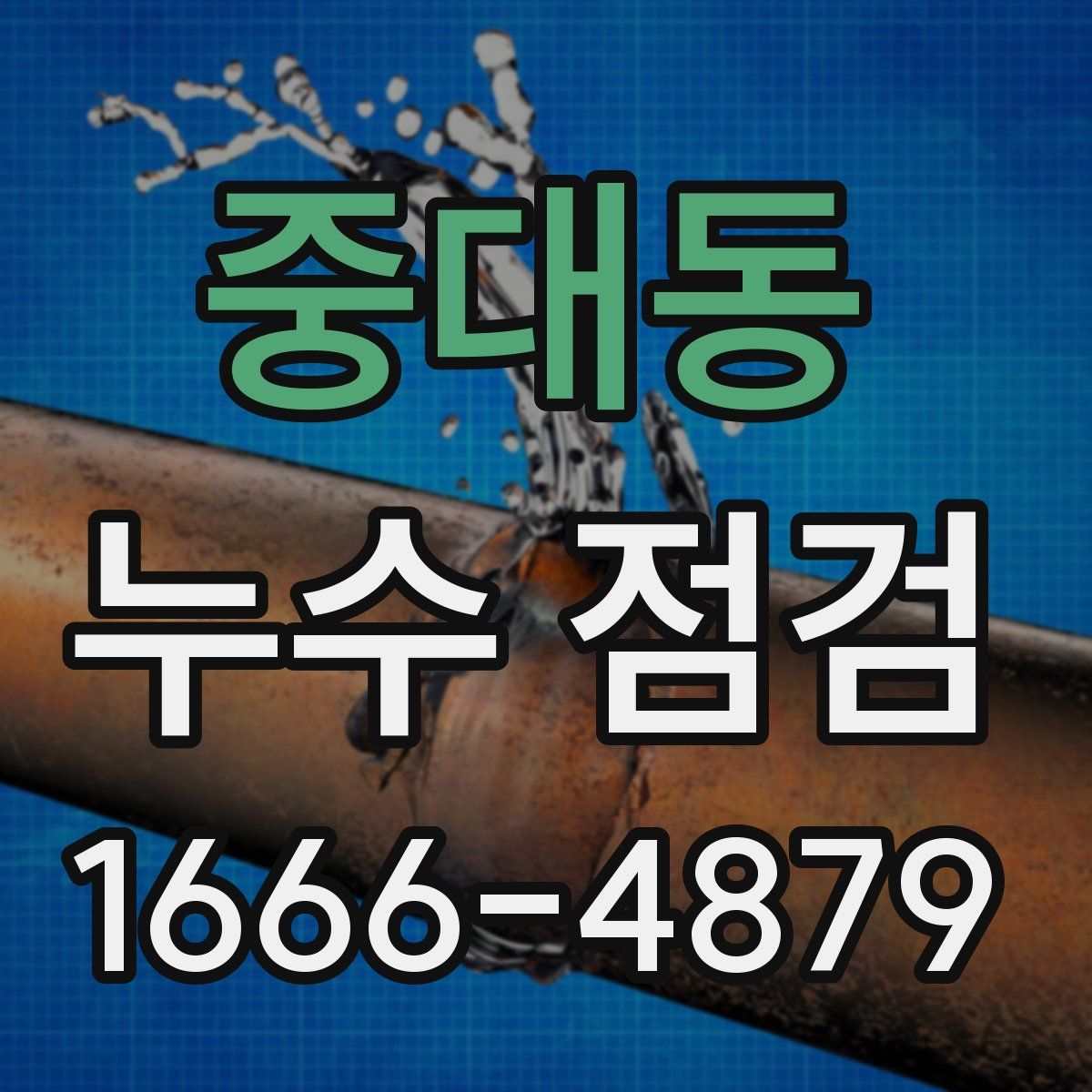 중대동 누수 점검