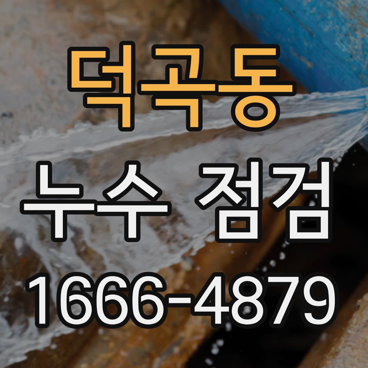 덕곡동 누수 점검