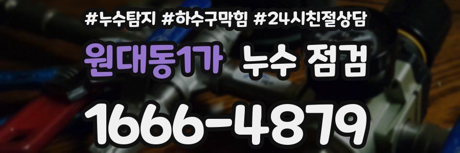 원대동1가 누수 점검