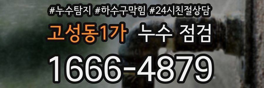 고성동1가 누수 점검