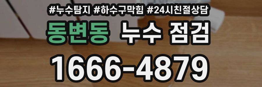 동변동 누수 점검