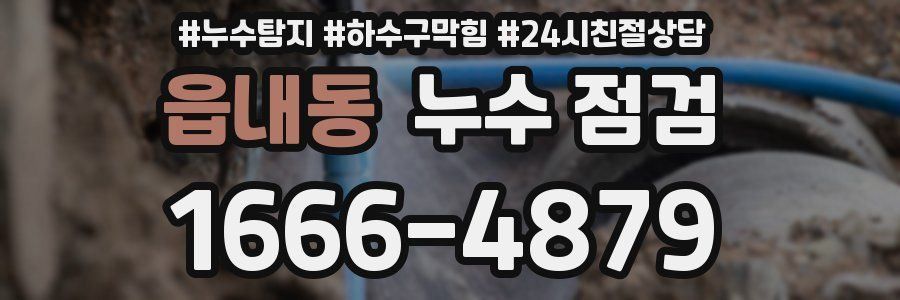 읍내동 누수 점검