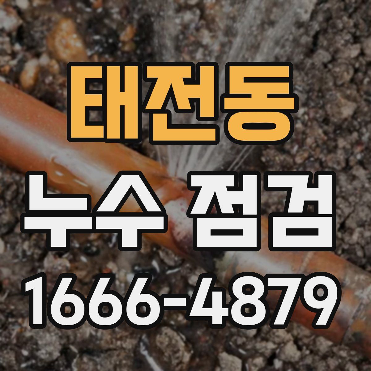 태전동 누수 점검