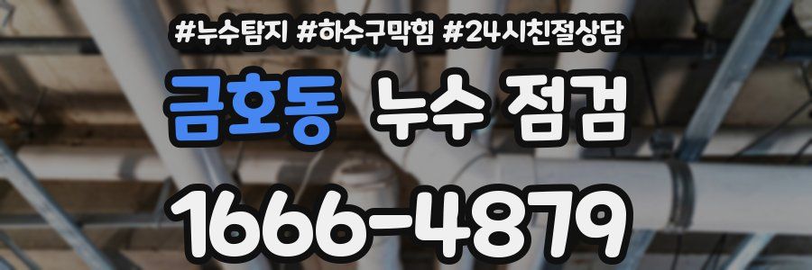 금호동 누수 점검