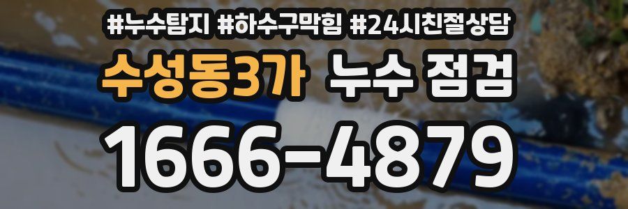 수성동3가 누수 점검