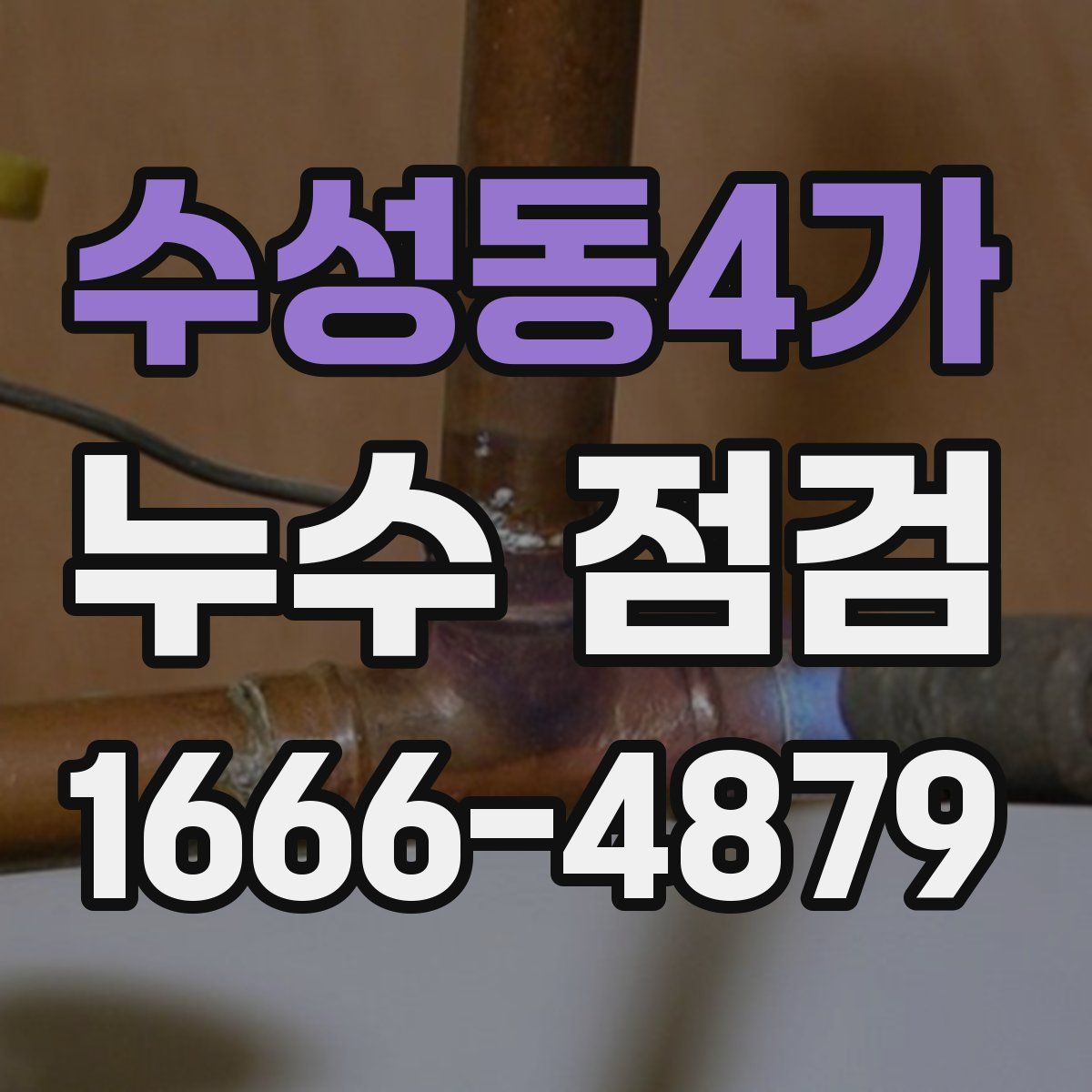 수성동4가 누수 점검