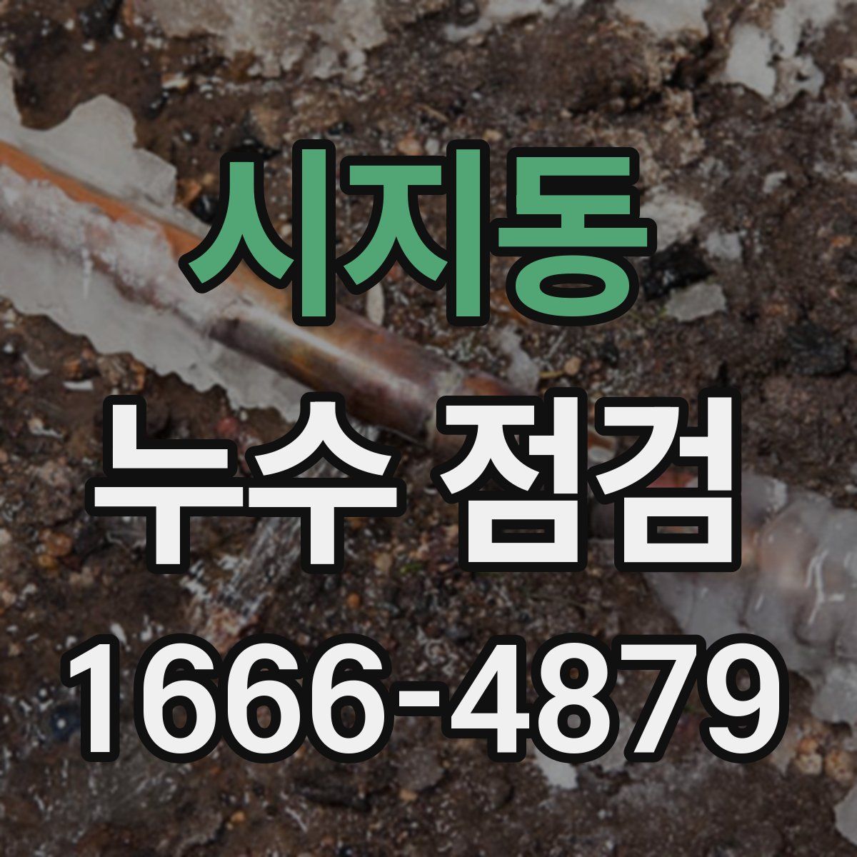 시지동 누수 점검
