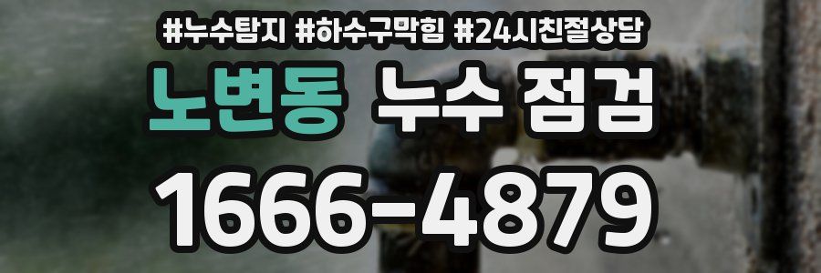 노변동 누수 점검