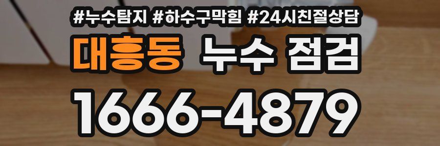 대흥동 누수 점검