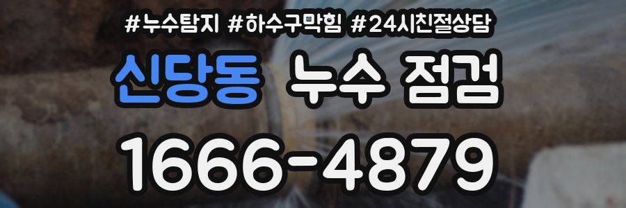 신당동 누수 점검