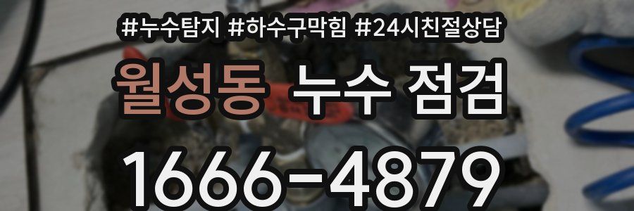 월성동 누수 점검