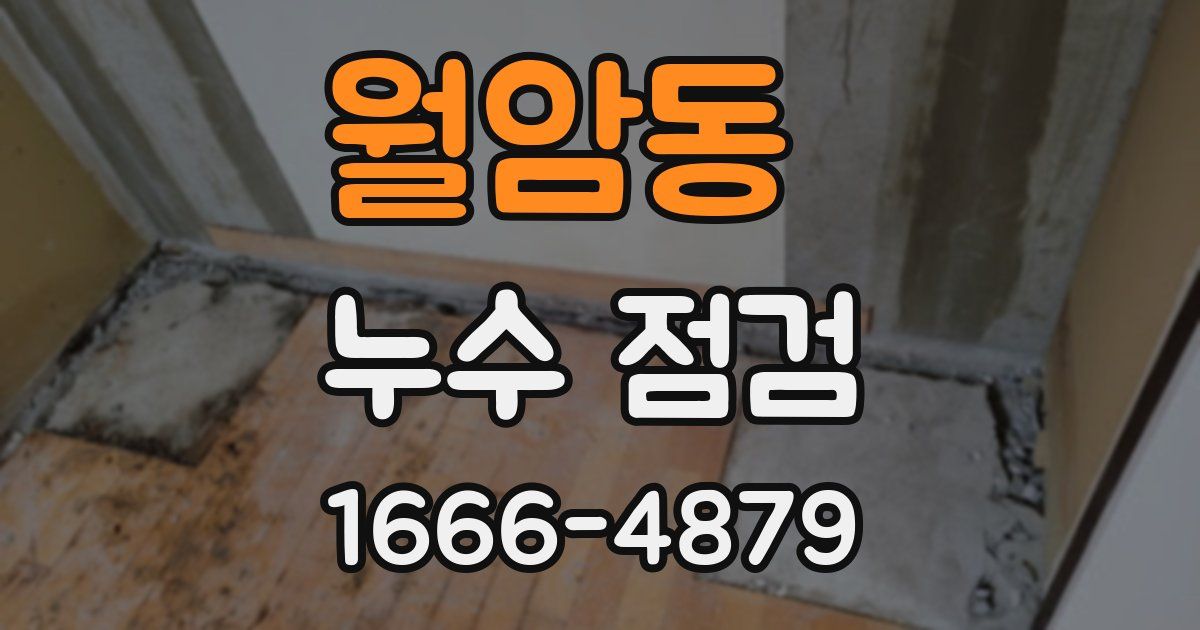 월암동 누수 점검