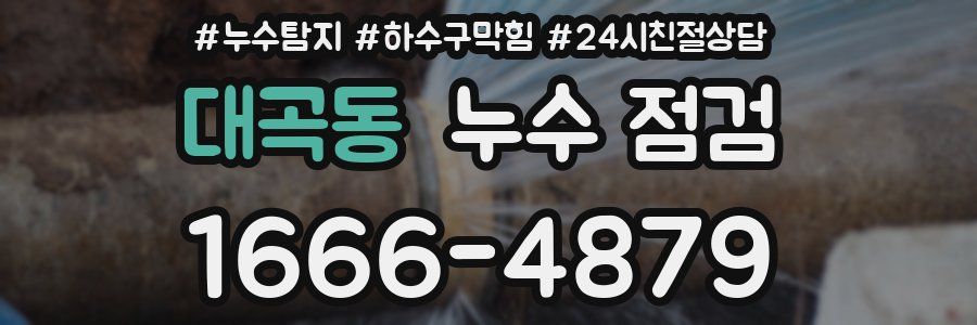 대곡동 누수 점검