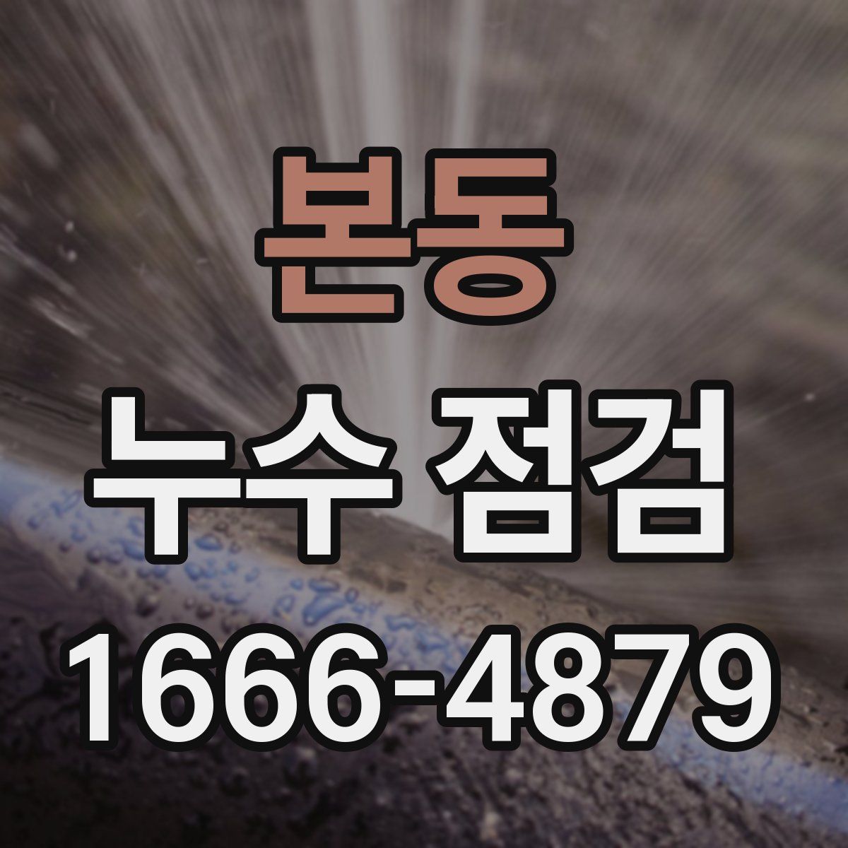 본동 누수 점검