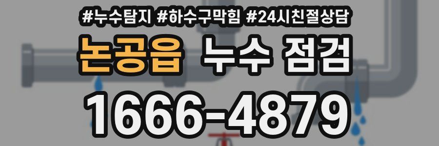 논공읍 누수 점검