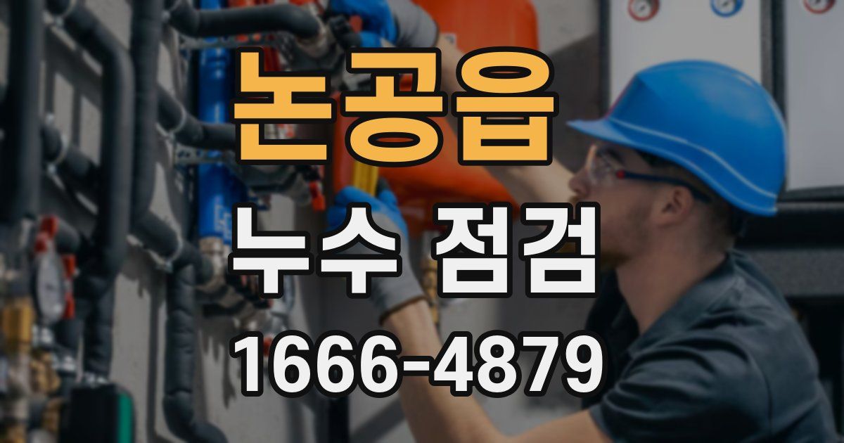 논공읍 누수 점검