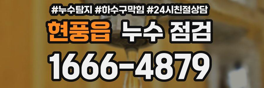 현풍읍 누수 점검