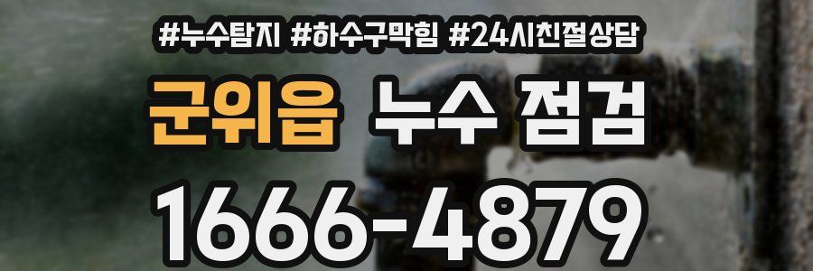 군위읍 누수 점검