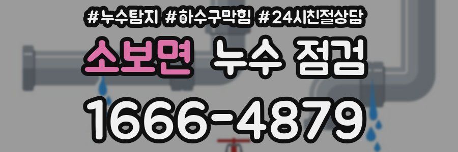 소보면 누수 점검