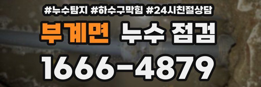 부계면 누수 점검