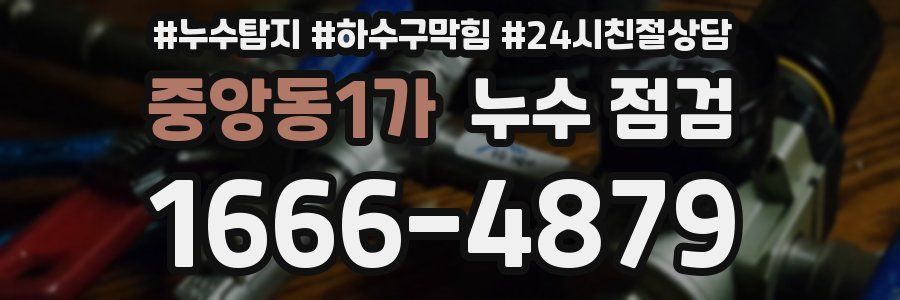중앙동1가 누수 점검