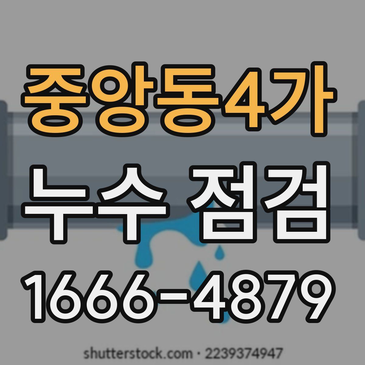중앙동4가 누수 점검