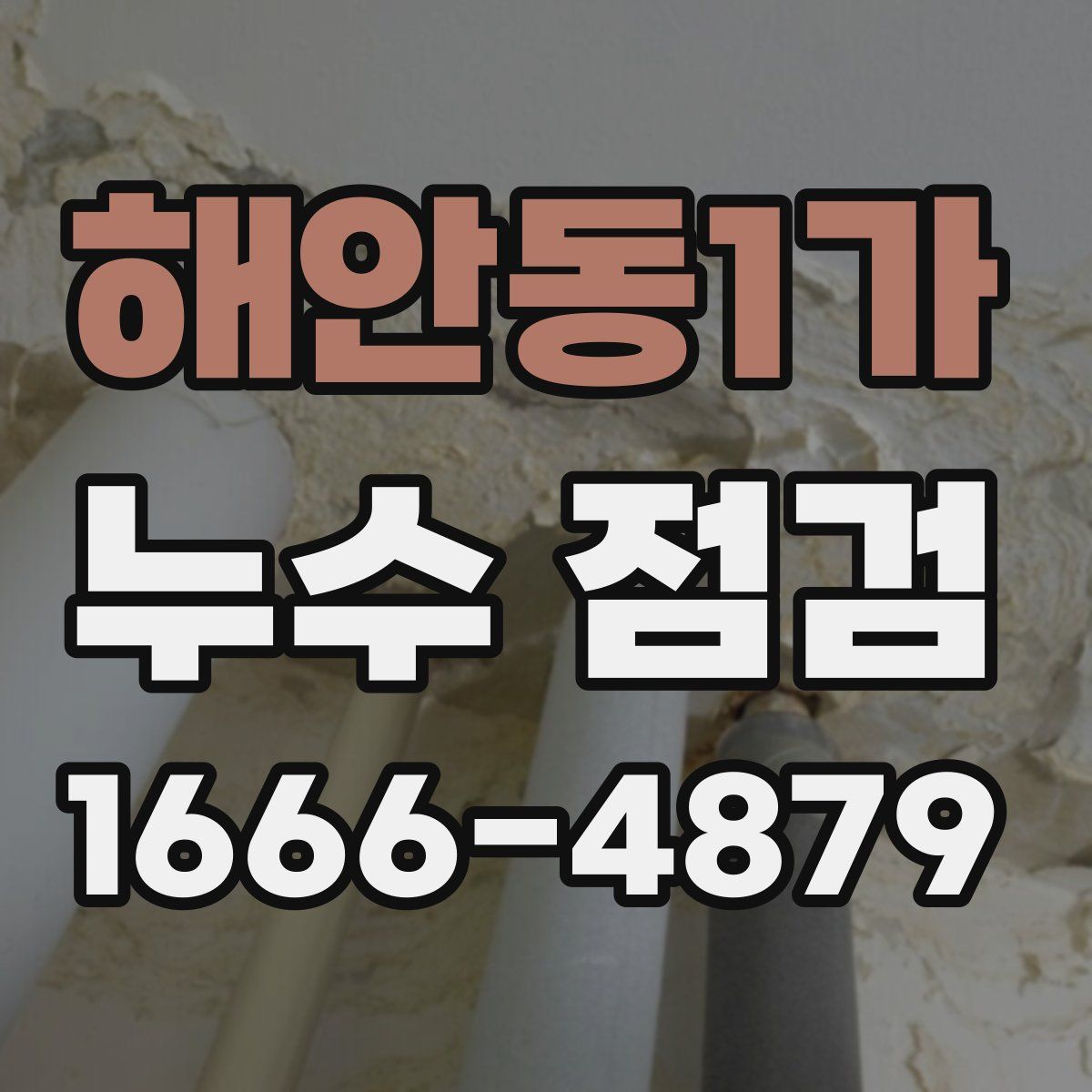 해안동1가 누수 점검