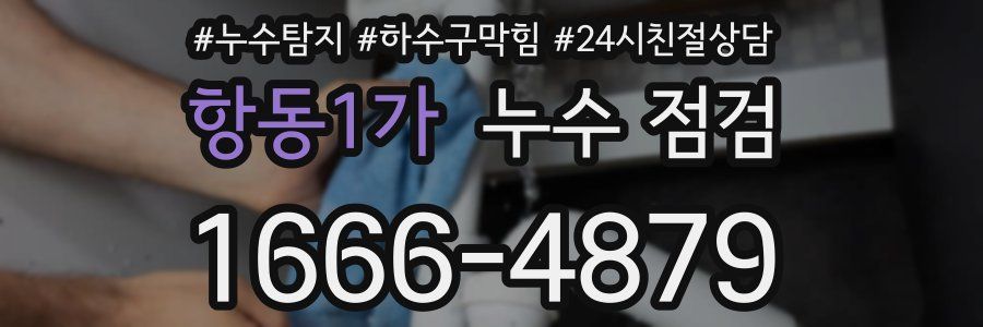 항동1가 누수 점검