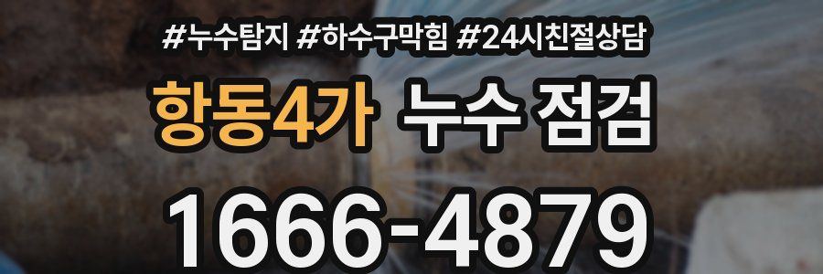 항동4가 누수 점검