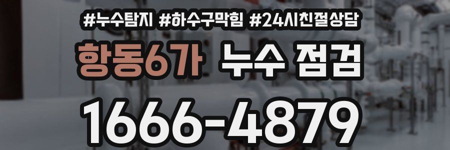항동6가 누수 점검