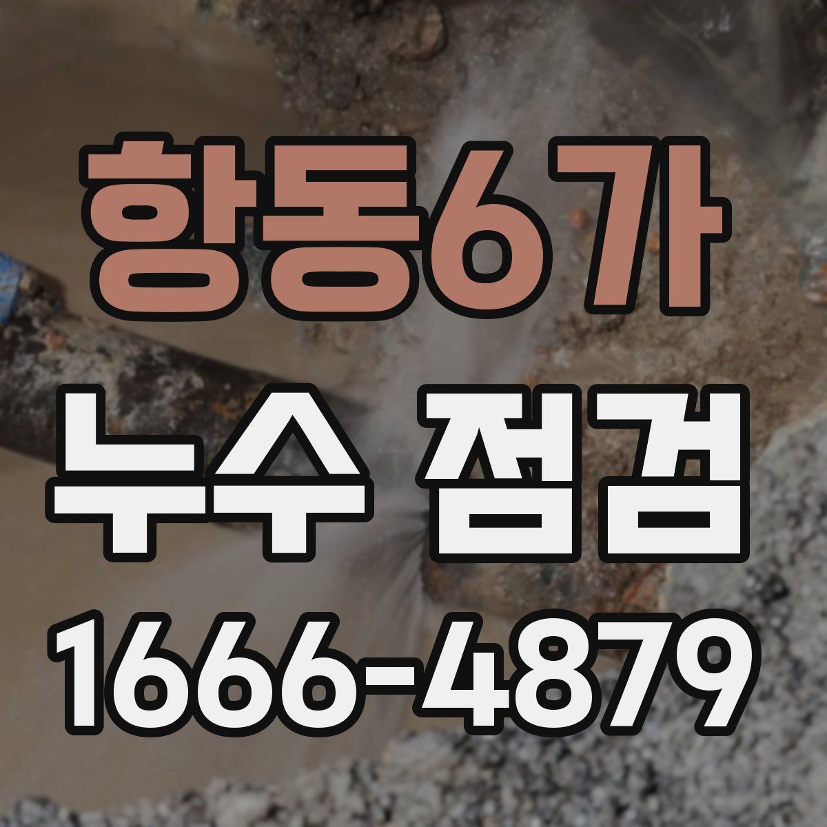 항동6가 누수 점검