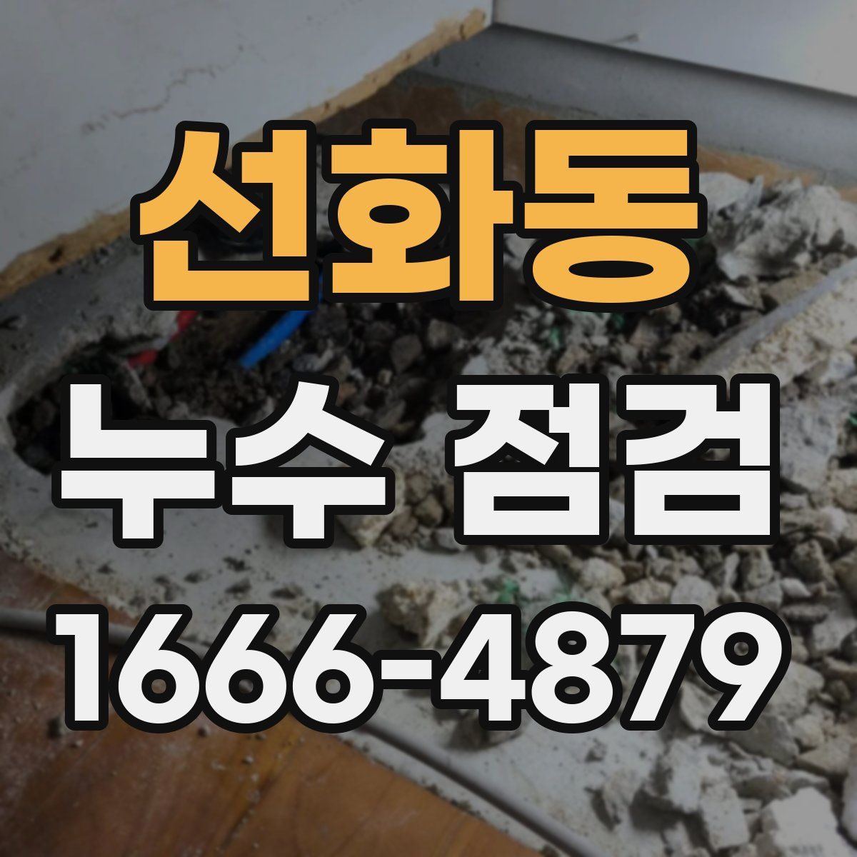 선화동 누수 점검