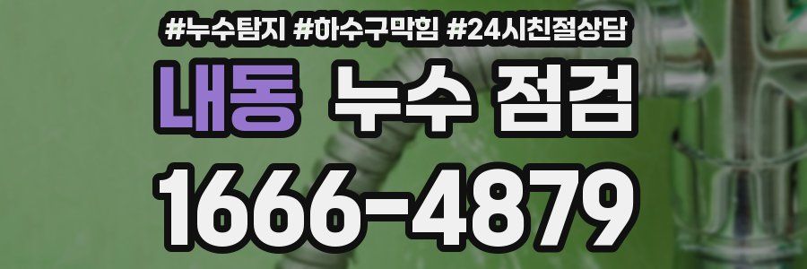 내동 누수 점검