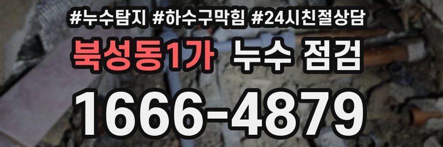 북성동1가 누수 점검