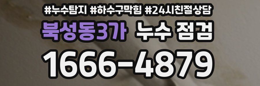 북성동3가 누수 점검