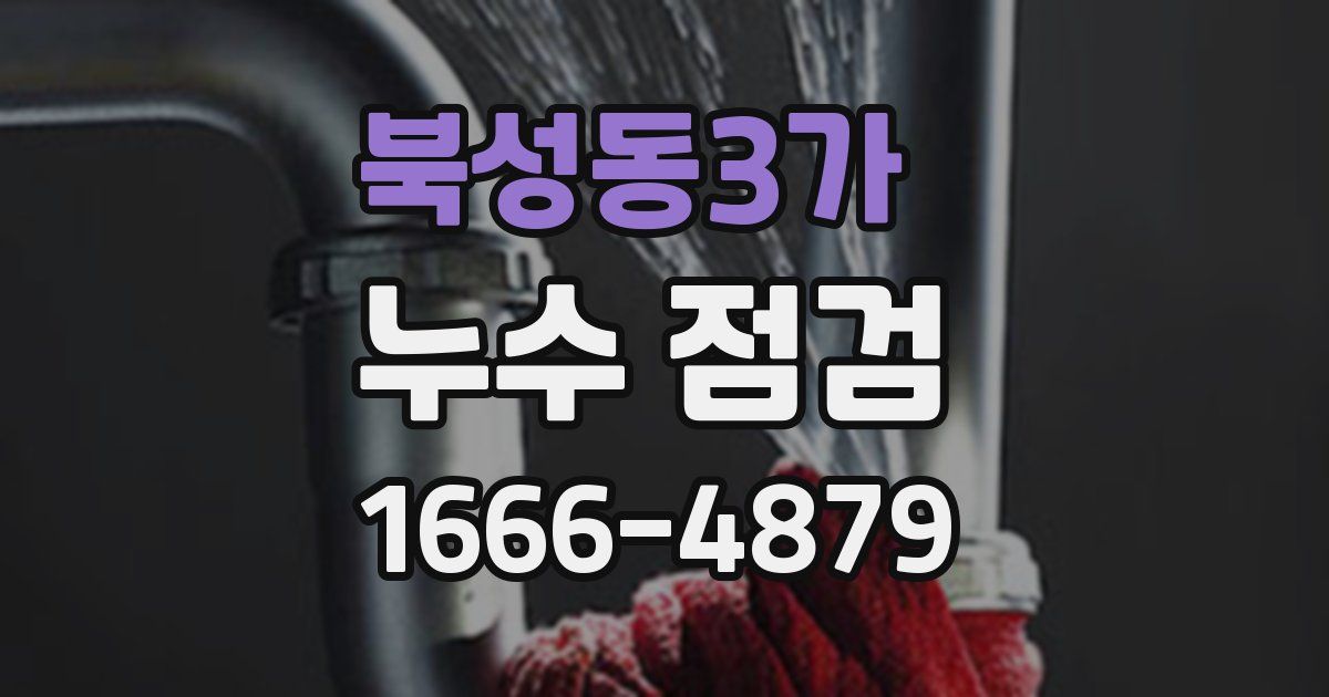 북성동3가 누수 점검