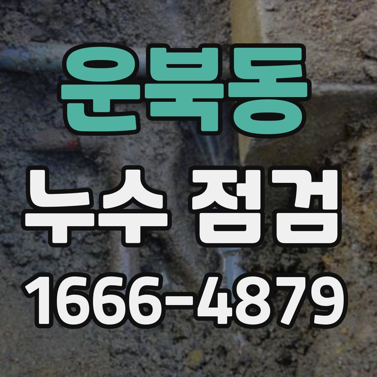 운북동 누수 점검