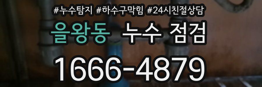 을왕동 누수 점검