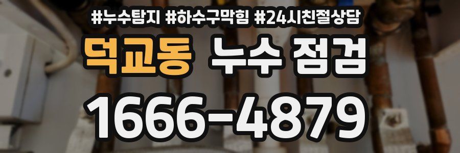 덕교동 누수 점검
