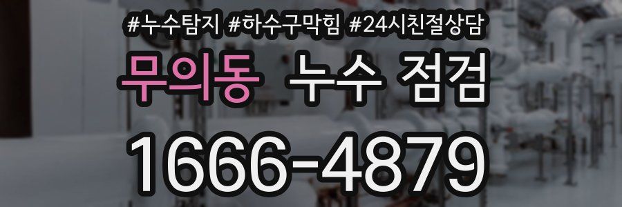 무의동 누수 점검